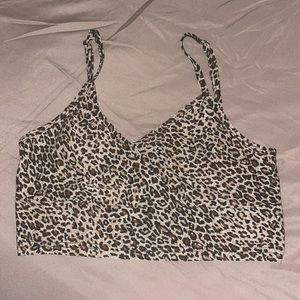 cheetah print tank, never worn, cute for going out or staying in!